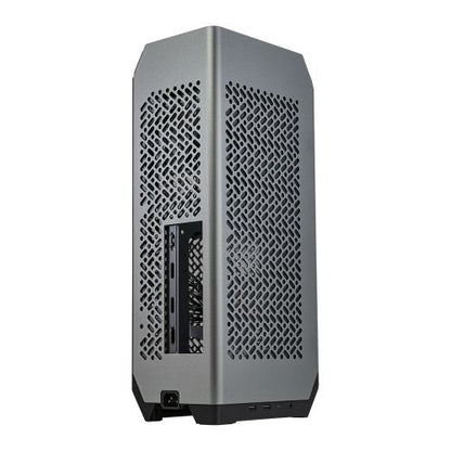 Cooler Master NCORE 100 MAX Gaming Case, Mini ITX, Extendable Width, 120mm AIO Cooler & 850W PSU Included, 4-Slot GPU Support, USB-C, Dark Grey