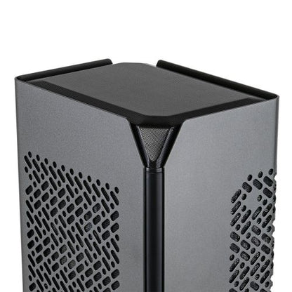 Cooler Master NCORE 100 MAX Gaming Case, Mini ITX, Extendable Width, 120mm AIO Cooler & 850W PSU Included, 4-Slot GPU Support, USB-C, Dark Grey