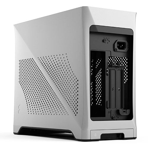 Fractal Design Era 2 ITX (Silver) Compact Case w/ Walnut Top, Mini ITX, Requires SFX/SFX-L PSU, 2 Fans, 3-Slot GPU & 280mm Radiator Support, USB-C