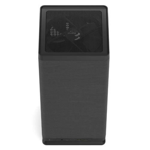 Fractal Design Mood (Black) SFF Case, Mini ITX, Requires SFX/SFX-L PSU, 1 Fan, PCIe 4.0 Riser Card, USB-C, 325mm GPU & 280mm Radiator Support