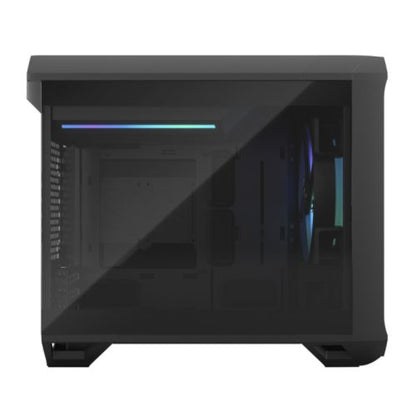 Fractal Design Torrent Nano (Light TG RGB) Case w/ Light Tint Glass Windows, Mini ITX, 1 RGB Fan, ATX PSU & 335mm GPU Support, 280mm Watercooling, RGB Strip, Front Grille, USB-C