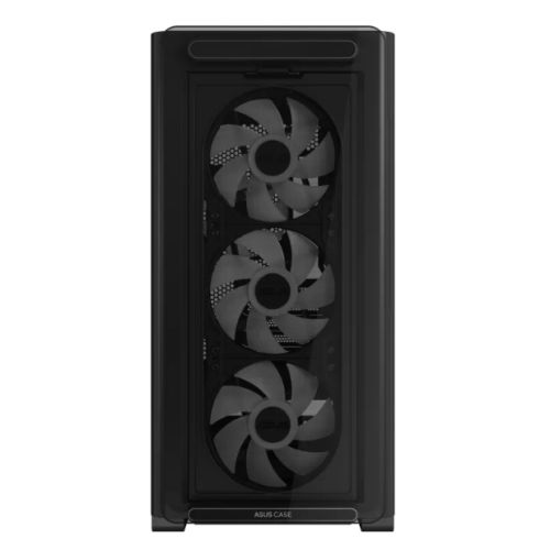 Asus A23 PLUS ARGB Gaming Case w/ Glass Side and Front, Micro ATX, 4x ARGB Fans, 380mm GPU & 360mm Radiator Support, USB-C, Asus BTF Compatible, Black