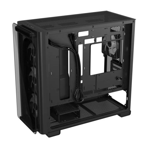 Asus A23 PLUS ARGB Gaming Case w/ Glass Side and Front, Micro ATX, 4x ARGB Fans, 380mm GPU & 360mm Radiator Support, USB-C, Asus BTF Compatible, Black