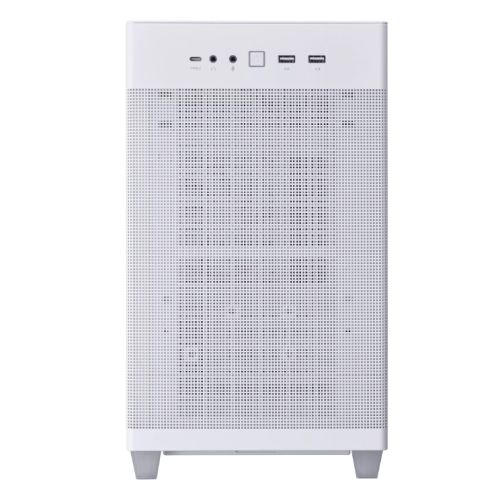 Asus Prime AP201 Gaming Case w/ Tempered Glass Window, Micro ATX, USB-C, Tool-free Panels, 338mm GPU & 360mm Radiator Support, White