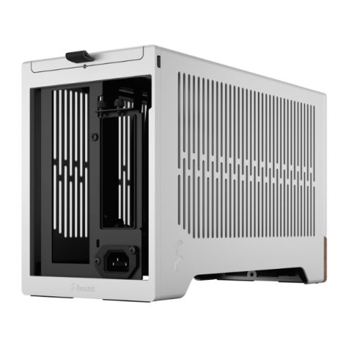 Fractal Design Terra Silver SFF PC Case, Mini ITX, Walnut Front, Anodized Aluminium Exterior, 322mm GPU Support, Requires SFX/SFX-L PSU, USB-C