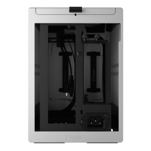Fractal Design Terra Silver SFF PC Case, Mini ITX, Walnut Front, Anodized Aluminium Exterior, 322mm GPU Support, Requires SFX/SFX-L PSU, USB-C