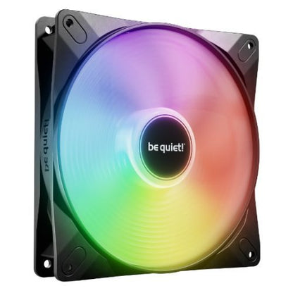 Be Quiet! (BL130) Light Wings LX 14cm PWM High-Speed ARGB Case Fans (3 Pack), Rifle Bearing, Impeller w/ 16 LEDs, Daisy-Chain, Up to 1800 RPM, Black