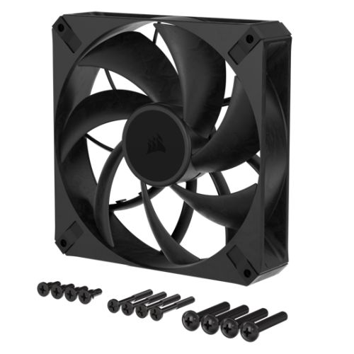 Corsair RS140 MAX 14cm PWM Thick Case Fan, 30mm Thick, Magnetic Dome Bearing, 1600 RPM, Liquid Crystal Polymer Construction