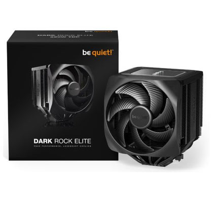 Be Quiet! BK037 Dark Rock Elite Heatsink & Fan, Intel/AMD, 2 Silent Wings Fans, Speed Switch, ARGB Top Cover, 280W TDP
