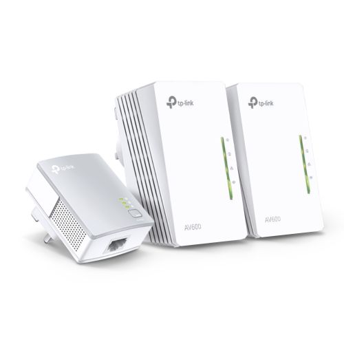 TP-LINK (TL-WPA4220T KIT) 300Mbps AV600 Wireless N Powerline Adapter Triple Kit