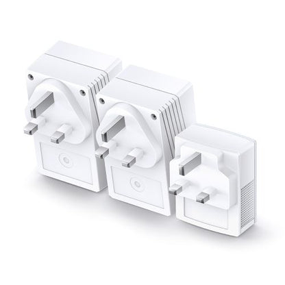 TP-LINK (TL-WPA4220T KIT) 300Mbps AV600 Wireless N Powerline Adapter Triple Kit