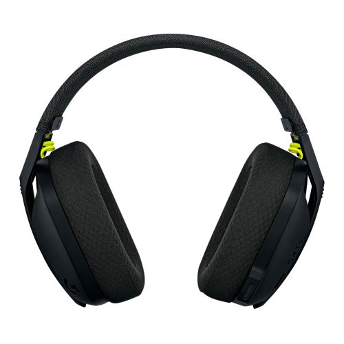 Logitech LIGHTSPEED G435 Ultra-Lightweight Wireless Gaming Headset, LIGHTSPEED/Bluetooth/USB-C, 40mm drivers, Beamforming Mics, Black/Yellow
