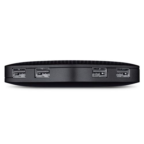 TP-LINK (UH400) Portable External 4-Port USB 3.0 Hub, Driverless, Black
