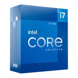 Intel Core i7-12700K CPU, 1700, 3.6 GHz (5.0 Turbo), 12-Core, 125W (190W Turbo), 10nm, 25MB Cache, Overclockable, Alder Lake, NO HEATSINK/FAN