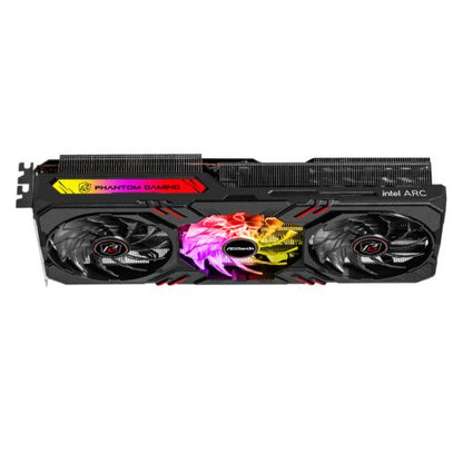 Asrock Intel Arc A770 Phantom Gaming 16GB OC, 16GB DDR6, PCIe4, HDMI, 3 DP, 2200MHz Clock, 0dB Cooling, RGB, Overclocked