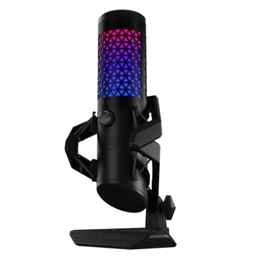 Asus ROG Carnyx USB Gaming Microphone, Studio-Grade 25mm Condenser, 192kHz/24-bit, High-Pass Filter, Pop Filter, Metal Mount, RGB Lighting
