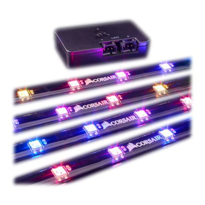 Corsair RGB Lighting Node Pro Kit, RGB Lighting Controller with 4 x Individually Addressable RGB LED Strips