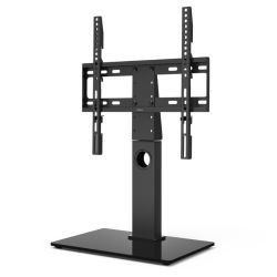 Hama TV Stand, Up to 55" TVs, 30 Max, Swivel, Height-Adjustable, Cable Manager, VESA up to 400 x 400