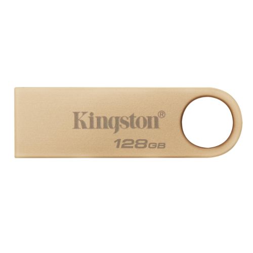 Kingston 128GB DataTraveler SE9 G3 Memory Pen, USB 3.2 Gen1 Type-A, Metal Gold Casing