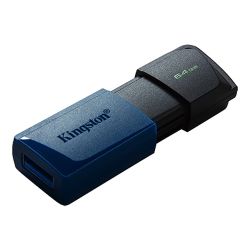 Kingston 64GB DataTraveler Exodia M USB 3.2 Gen1 Memory Pen, Moving Cap, Key Ring