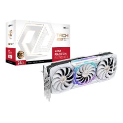 Asrock RX7900 XTX TAICHI White OC, PCIe4, 24GB DDR6, HDMI, 3 DP, 2680MHz Clock, Overclocked, RGB