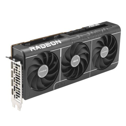Asus PRIME RX9070 XT OC, PCIe5, 16GB DDR6, HDMI, 3 DP, 3030MHz Clock, Overclocked, Compact SFF-Ready