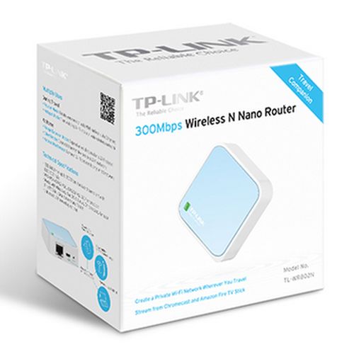 TP-LINK (TL-WR802N) 300Mbps Wireless N Mini Pocket Router, Repeater, Client, AP & Hotspot Modes