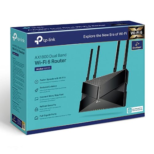 TP-LINK (Archer AX23) AX1800 Dual-Band Wi-Fi 6 Router, OFDMA, Parental Controls, OneMesh, 4x LAN, 1x WAN
