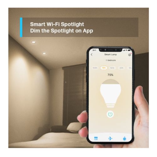 TP-LINK (TAPO L610 2-Pack) Smart Wi-Fi Spotlight, Dimmable, Schedule & Timer, App/Voice Control, GU10 Lamp Base