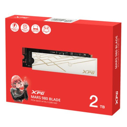 ADATA 2TB XPG MARS 980 BLADE Gen5 M.2 NVMe Laptop-Ready SSD, M.2 2280, PCIe 5.0, 3D NAND, R/W 14K/13K MB/s, PS5 Compatible