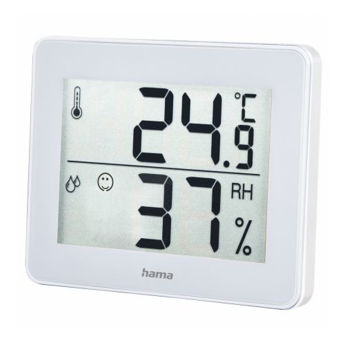 Hama (TH-130) Thermo/Hygrometer - Thermometer, Hygrometer, Comfort Indicator, White