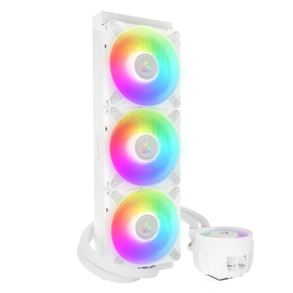 Arctic Liquid Freezer III A-RGB 360mm Liquid CPU Cooler, P12 PWM PST ARGB Fans & ARGB PWM Controlled Pump, White