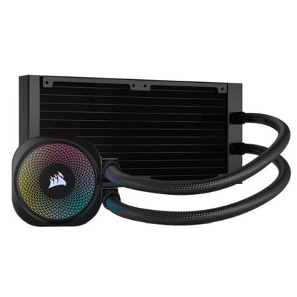 Corsair iCUE LINK TITAN 240 RX RGB Liquid CPU Cooler, RX120 RGB Magnetic Dome Fans, 20 LED Pump Head, iCUE LINK Hub Included, Black