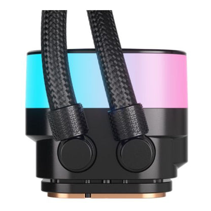 Corsair iCUE LINK TITAN 240 RX RGB Liquid CPU Cooler, RX120 RGB Magnetic Dome Fans, 20 LED Pump Head, iCUE LINK Hub Included, Black