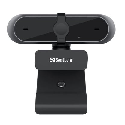 Sandberg USB FHD Webcam Pro, 5MP, Omni-directional Mics, HD Video Calling, Autofocus & Light Correction, 80° Viewing Angle, 5 Year Warranty