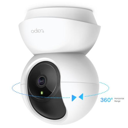TP-LINK (TAPO C210) Pan/Tilt Home Security Wi-Fi Camera, 3MP, Night Vision, Alarms, Motion Detection, 2-way Audio