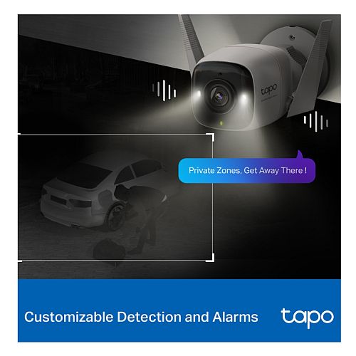 TP-LINK (TAPO C325WB) Outdoor Security Wi-Fi Camera, Wired/Wireless, 2K QHD 4MP, ColorPro Night Vision, Person/Animal/Vehicle Detection, Motion Detection
