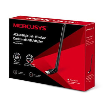 Mercusys (MU6H) AC650 (433+200) High Gain Wireless Dual Band USB Adapter