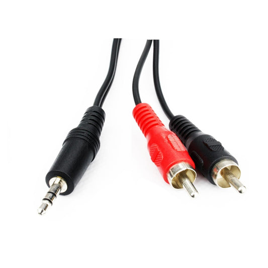3.5mm (M) Stereo Jack to 2 x RCA Plug (M + M) 3m Black OEM Cable
